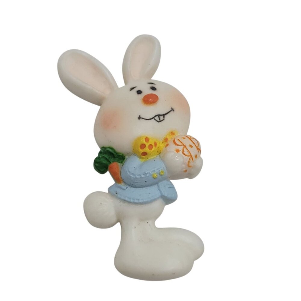 Vtg 1975 Barnaby Bunny Hallmark Brooch Pin Cute Easter Accessory Carrot Egg 2.5"